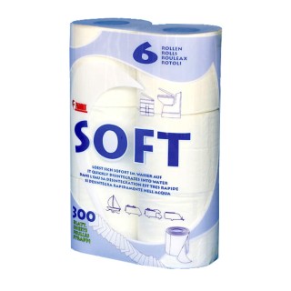 1 - Fiamma Soft 6 rolos de papel higiênico biodegradável para campistas